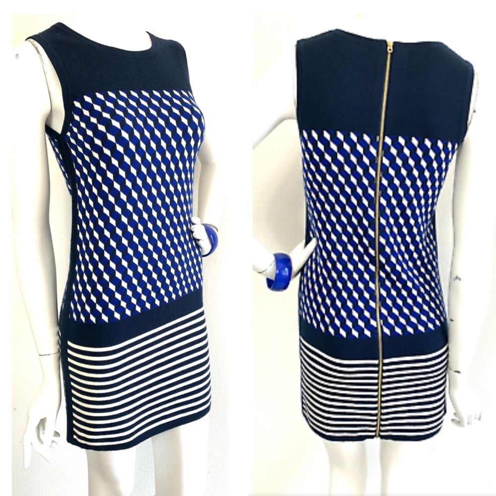 Juicy Couture Navy and White Mini Dress
